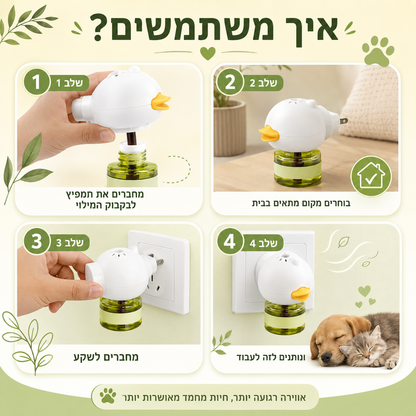 ניחוח מוכח מדעית נגד חרדה ושתן של כלבים