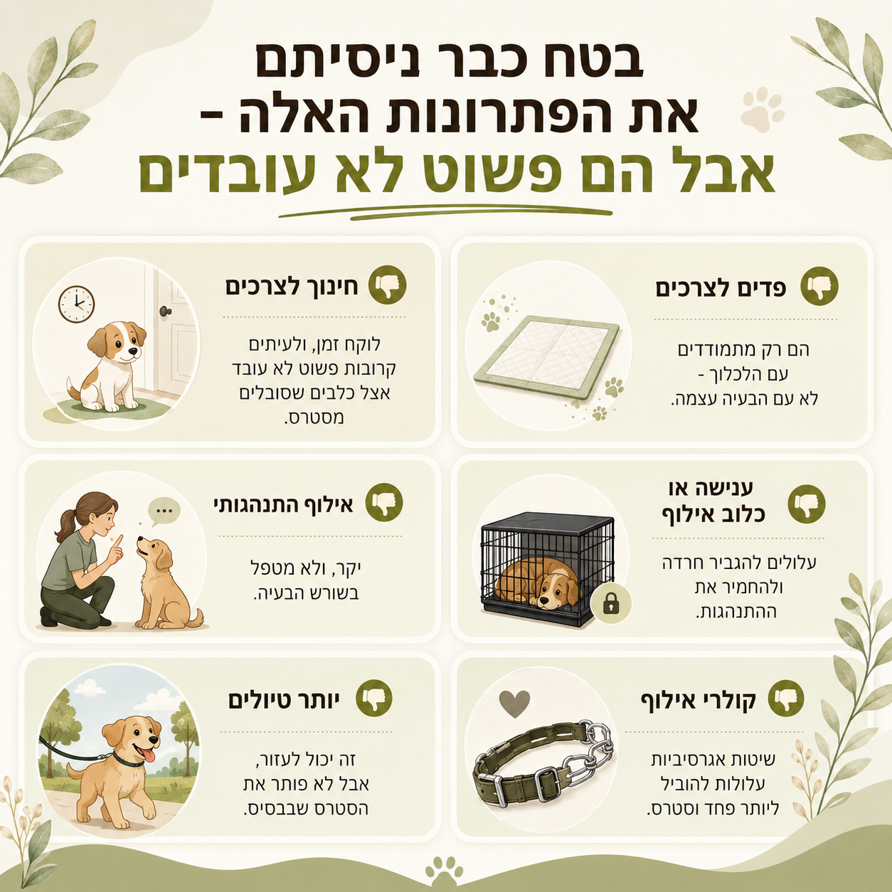 ניחוח מוכח מדעית נגד חרדה ושתן של כלבים