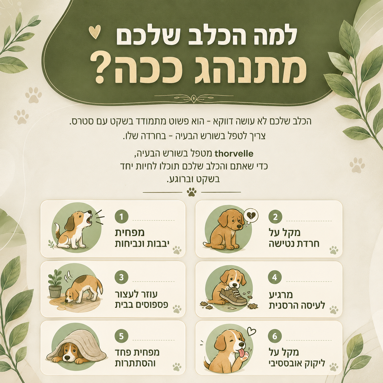 ניחוח מוכח מדעית נגד חרדה ושתן של כלבים