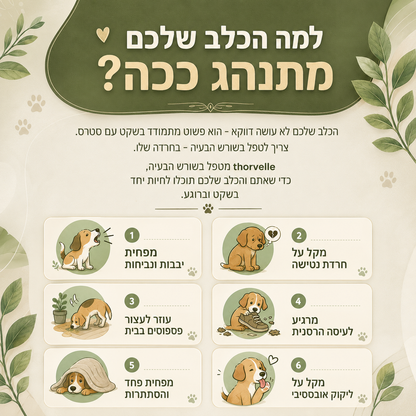 ניחוח מוכח מדעית נגד חרדה ושתן של כלבים
