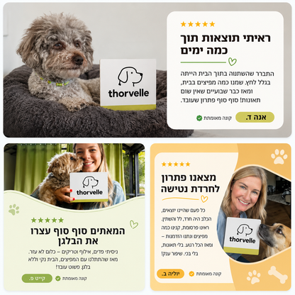 ניחוח מוכח מדעית נגד חרדה ושתן של כלבים